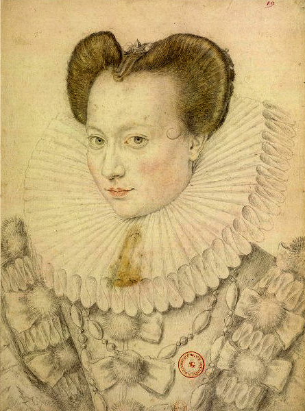 Antoinette de Pons-Ribérac - portrait par François Clouet
